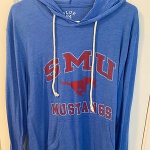 SMU Southern Methodist University hooded tee shirt